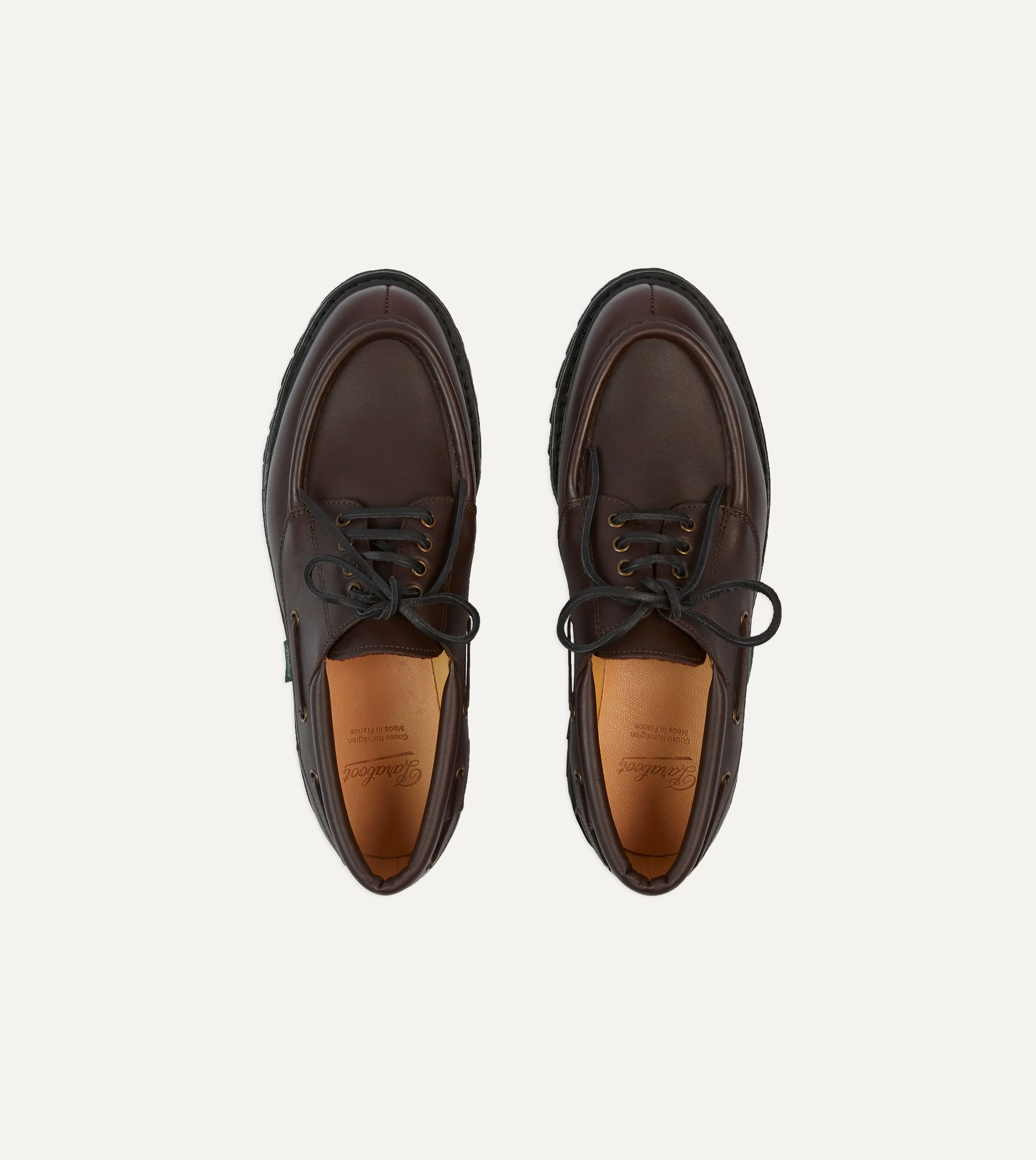 Paraboot Chimey Dark Brown Calf Leather Derby Shoe