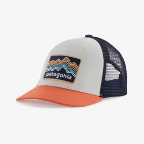 Patagonia Kids Trucker Hat | Ridge Rise Stripe: Coho Coral