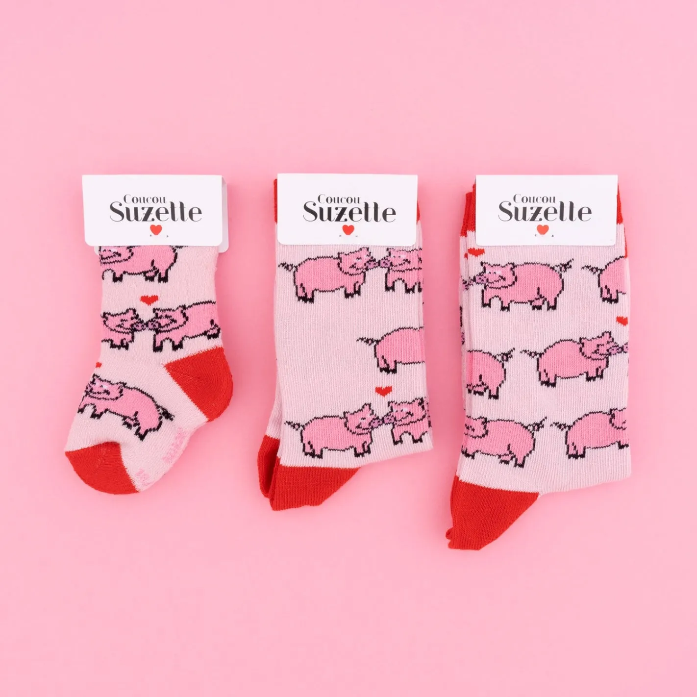 PIGS IN LOVE BABY SOCKS