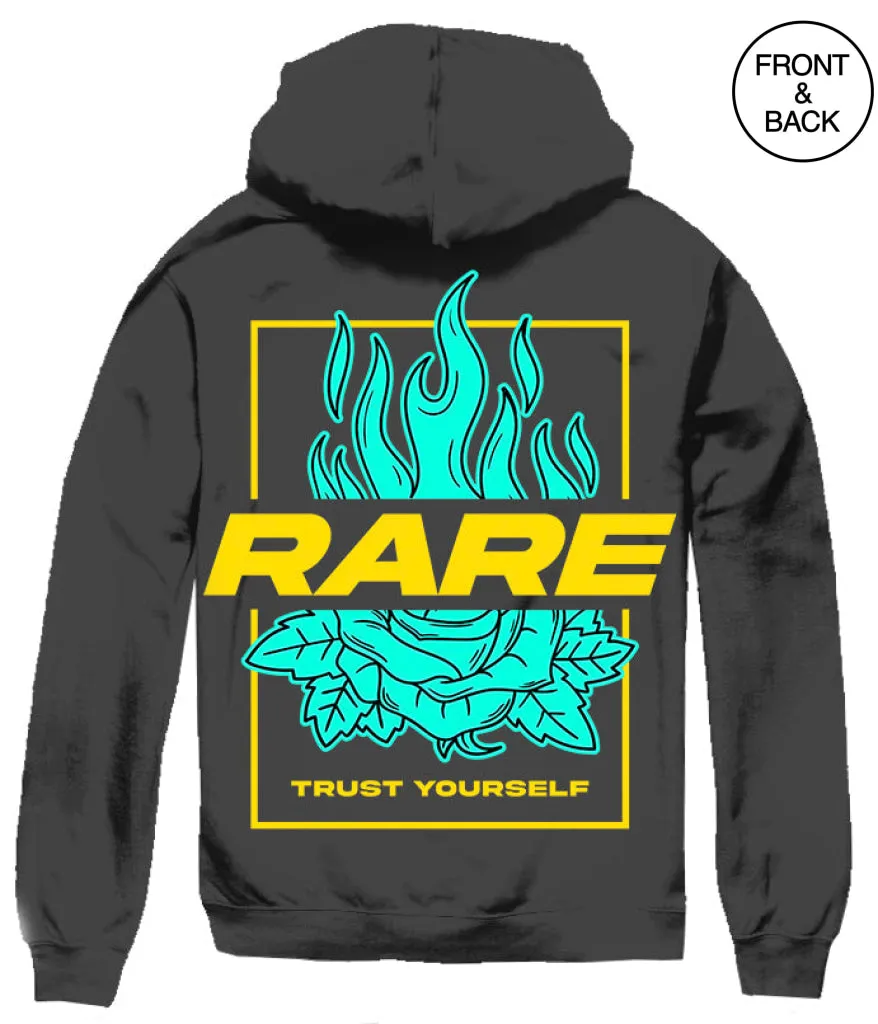 RARE FLAME ROSE HOODIES