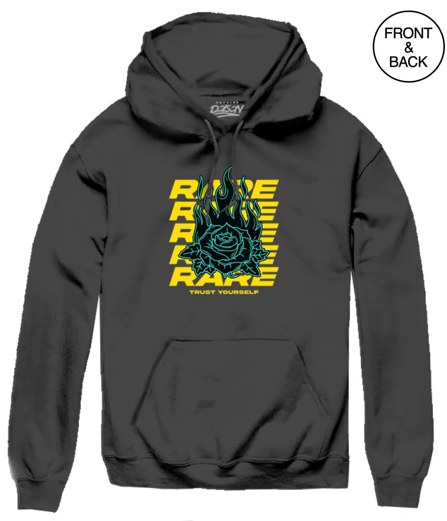 RARE FLAME ROSE HOODIES