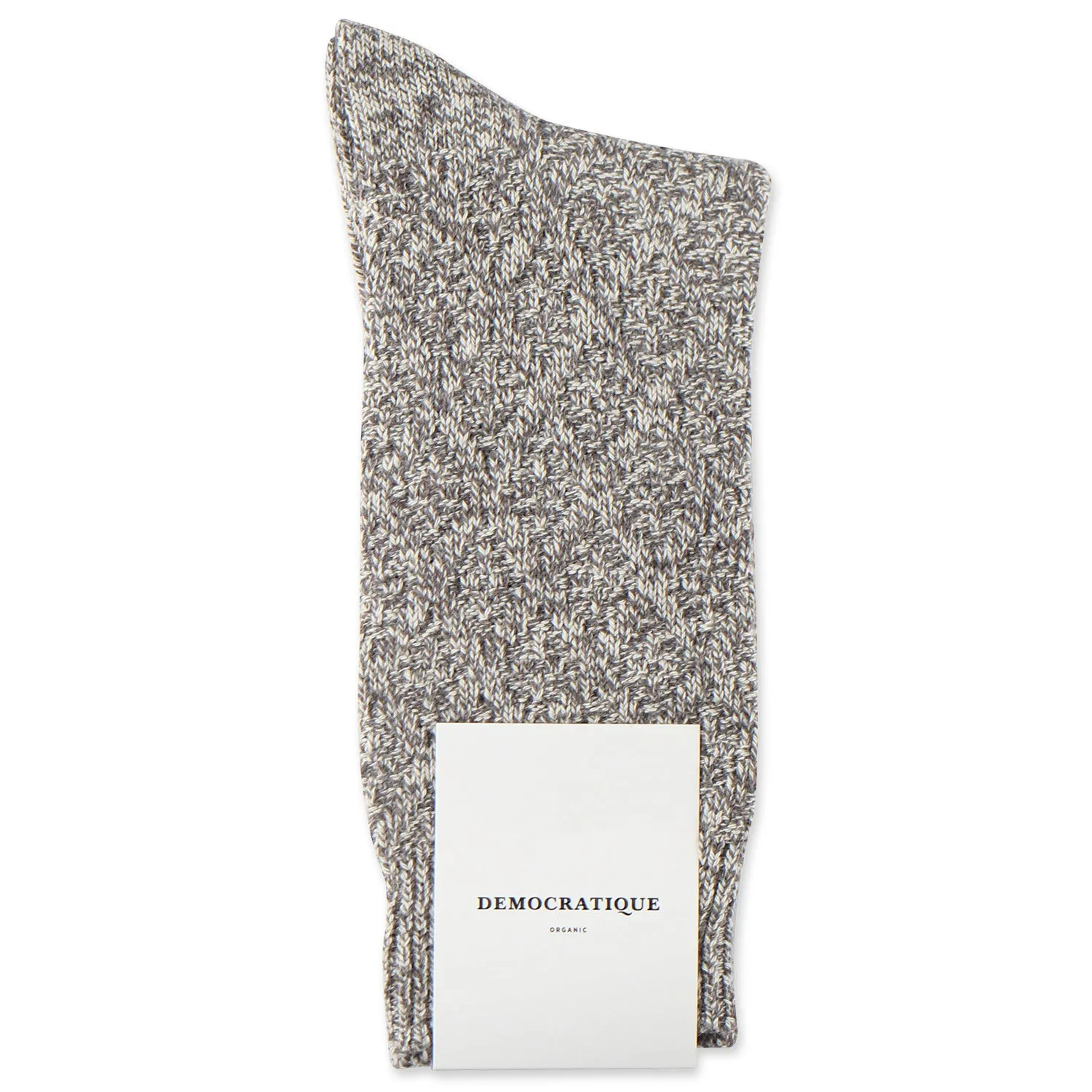 Relax Rhombe Knit Socks Light Grey Melange / Off White