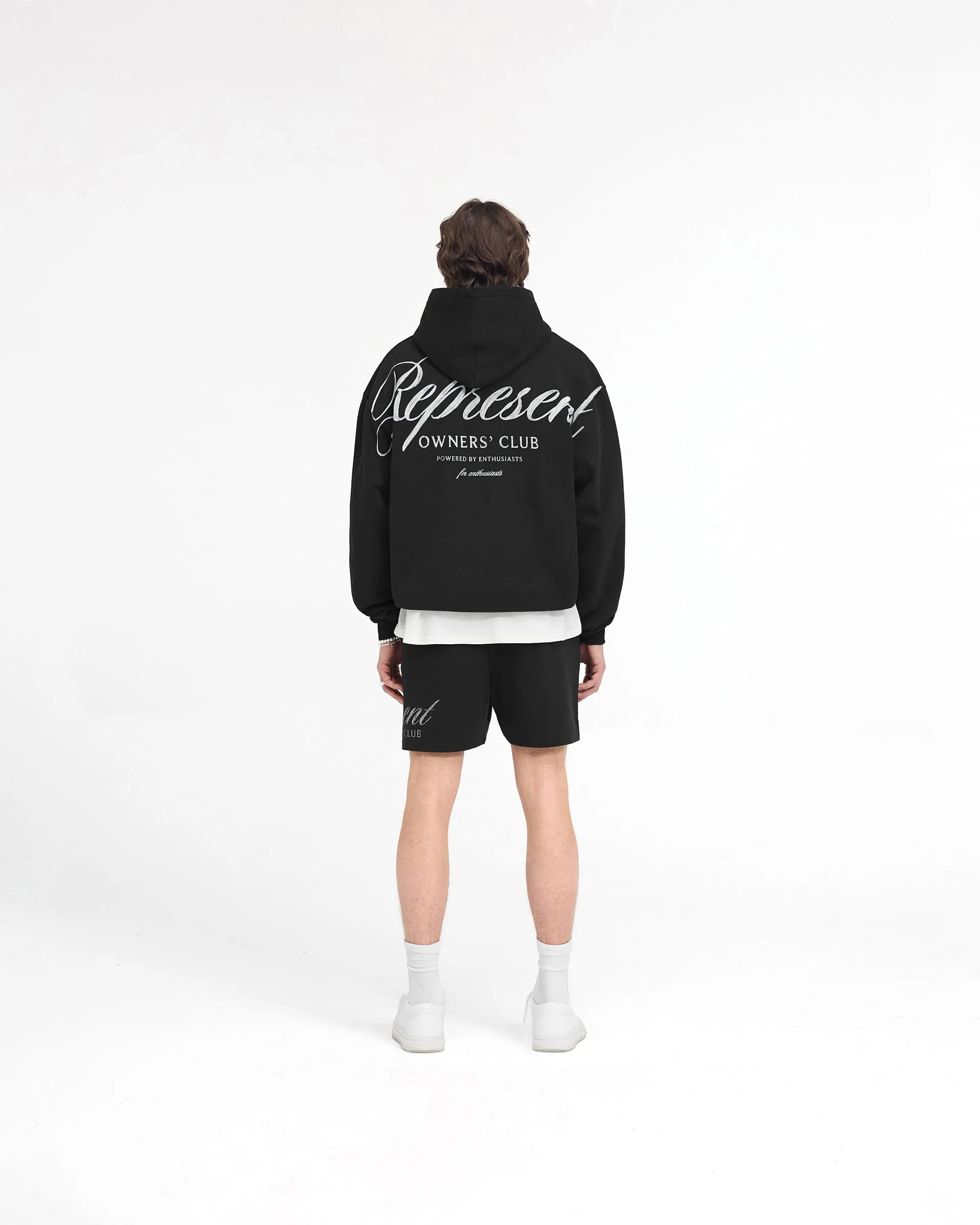 Represent Owners Club Script Hoodie - Black