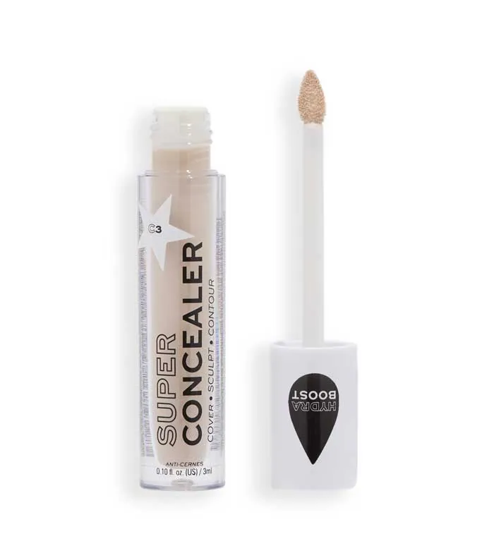 Revolution Relove - Corrector líquido Super Concealer Radiant Matte - C3