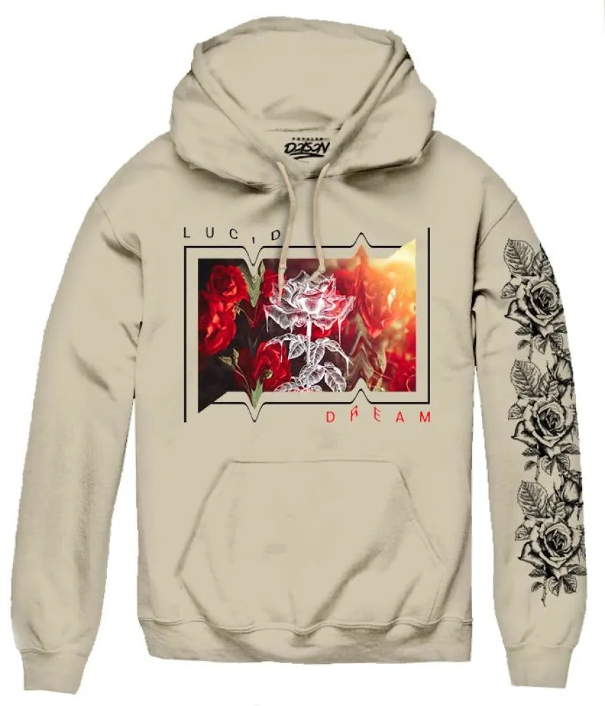 ROSE BOX DESTORTED HOODIE