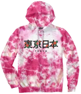 ROSE KANJI TIE DYE HOODIE