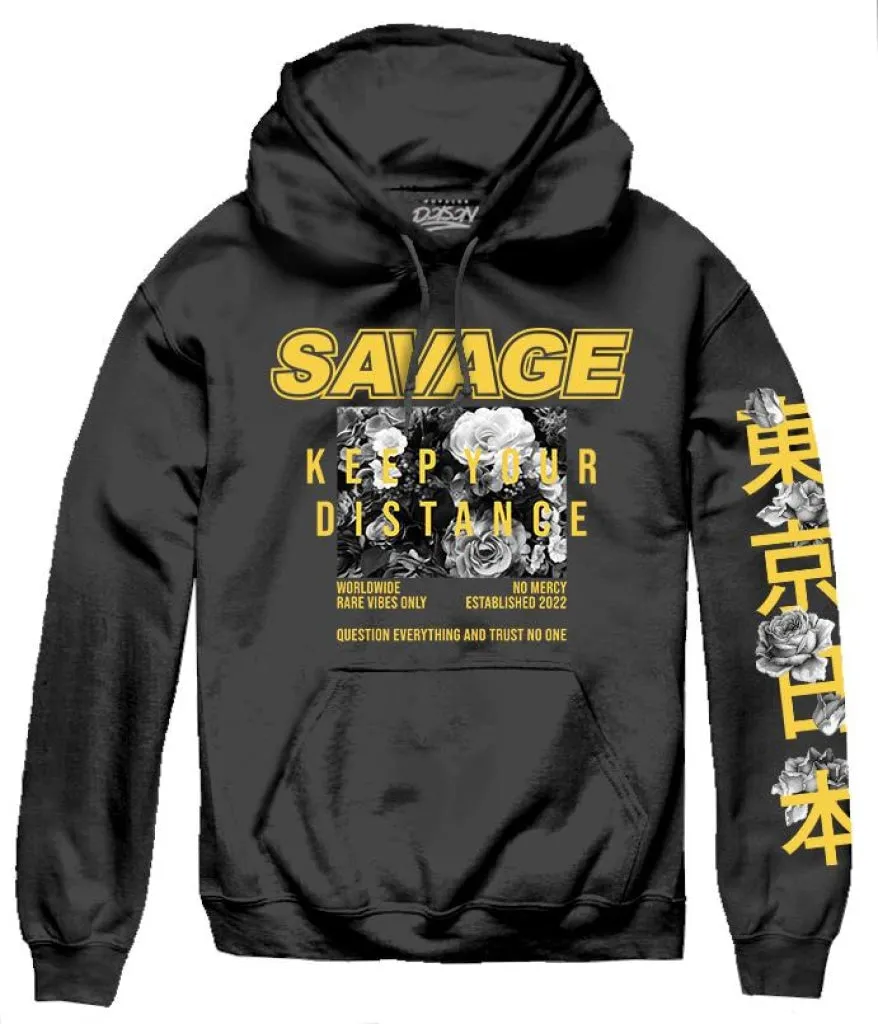 SAVAGE ROSE BOX HOODIE