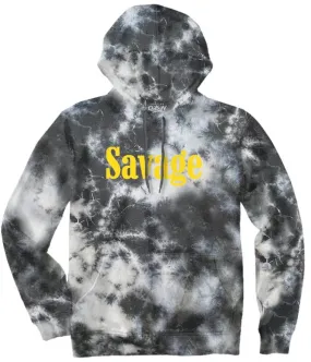 SAVAGE ROSE TIE DYE HOODIE