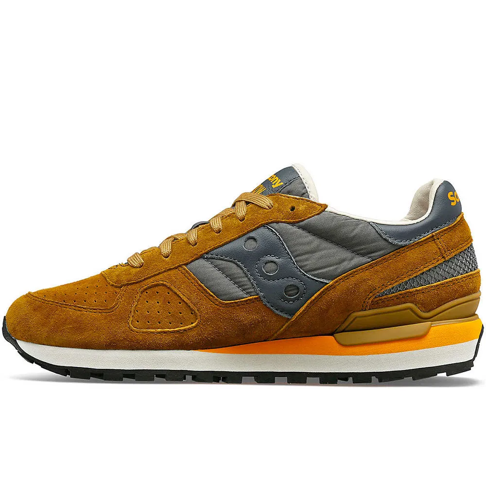 Scarpe Uomo Saucony Sneakers Shadow Original Tan - Grey