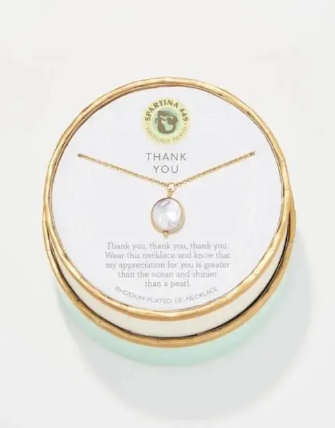 Sea La Vie Thank You Necklace