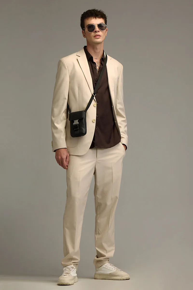 Signature Style Cream Suit Blazer