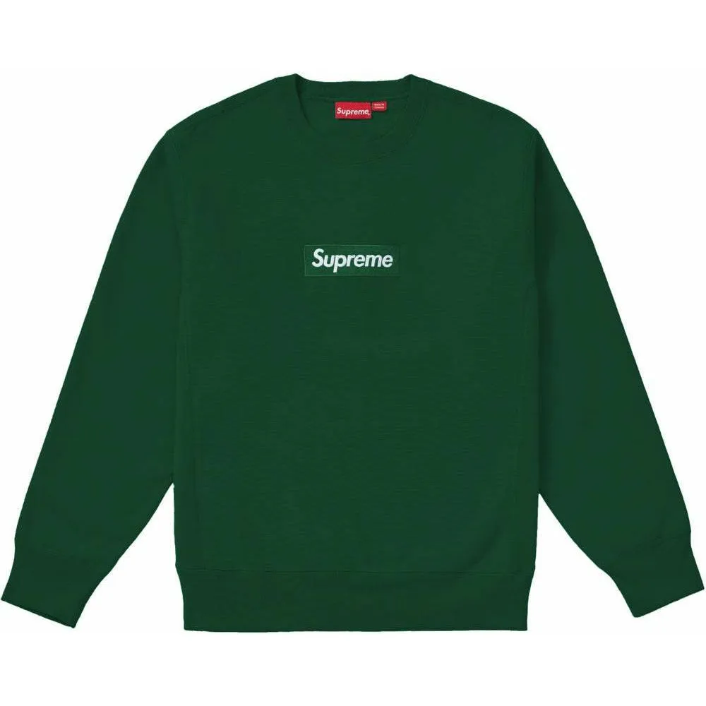 Supreme Box Logo Crewneck (FW18) Dark Green