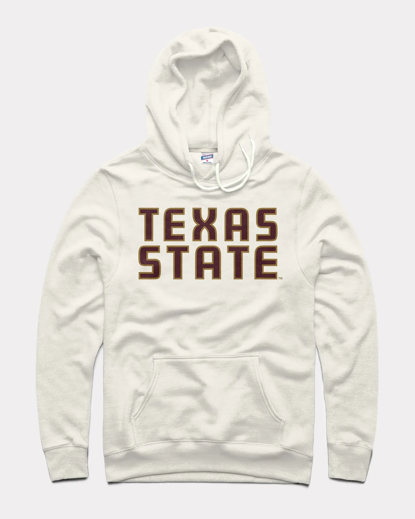 Texas State Bobcats Block White Hoodie