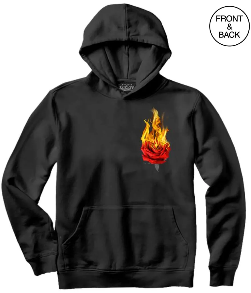 TRIANGLE ROSE FLAME Hoodie