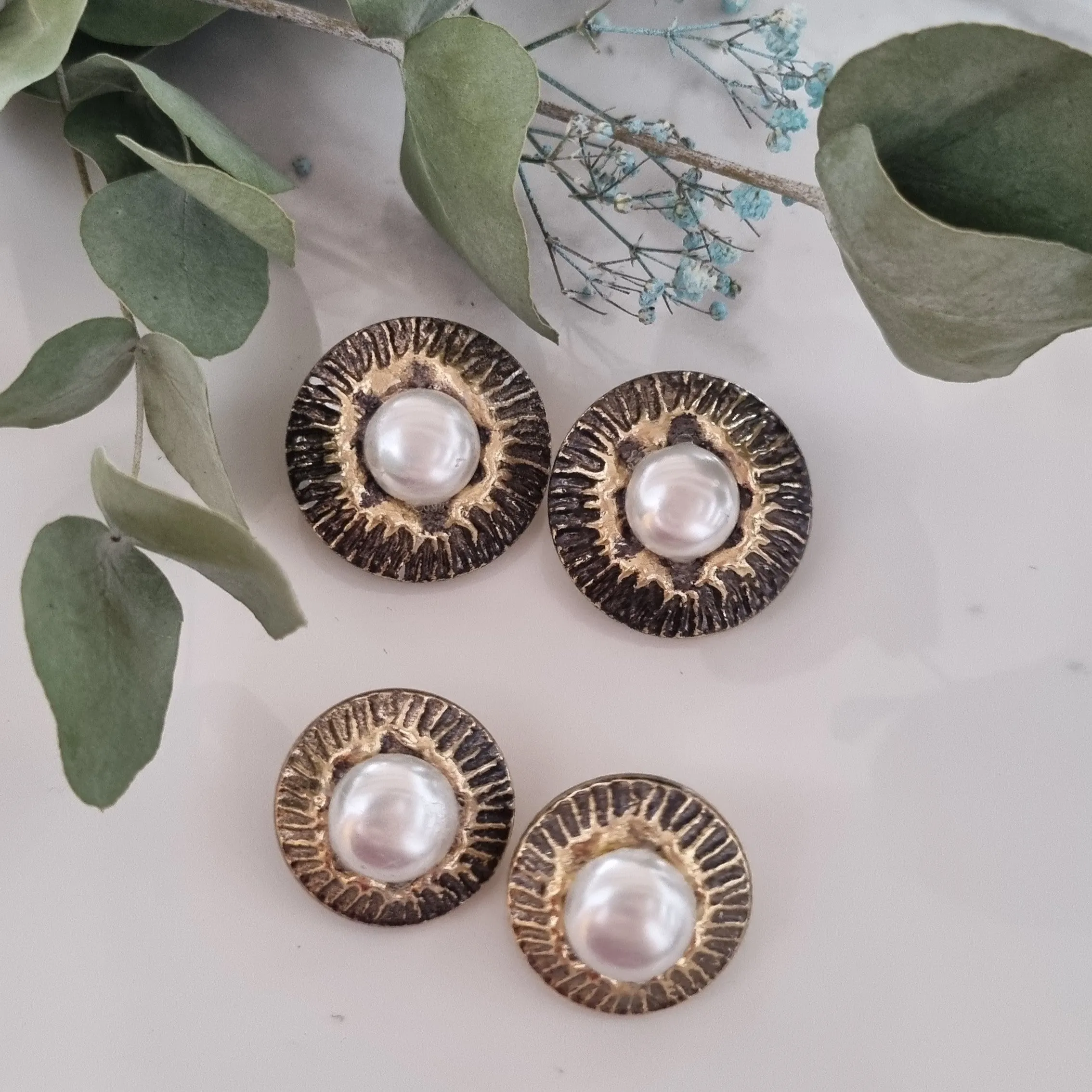 Vintage earrings - Antique/pearl